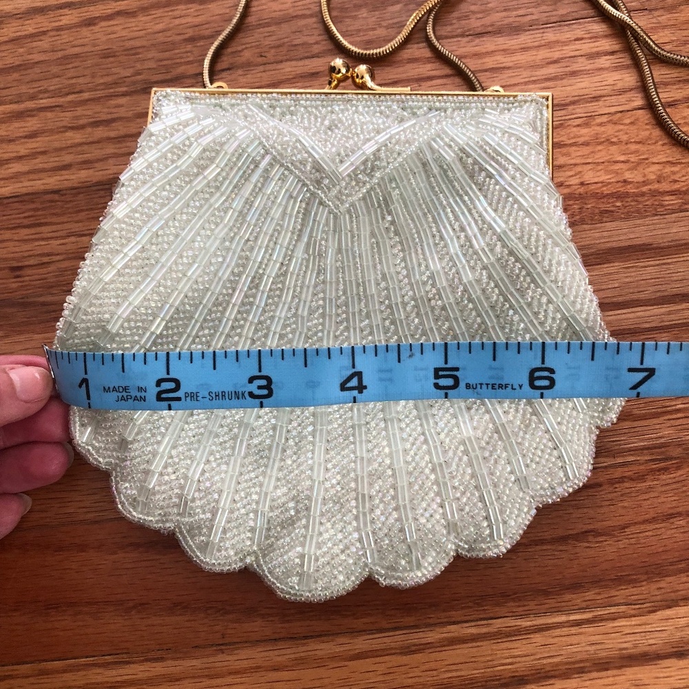 Valerie Stevens Lime Handmade Beaded Dress Purse - Picture 6 of 8